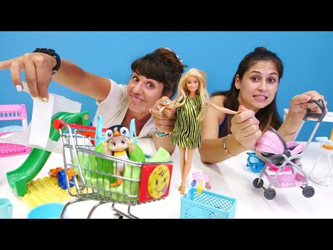 Ayşe VS Ümit! Hamile Barbie kimden bebek eşyası satın alacak? Komik videolar