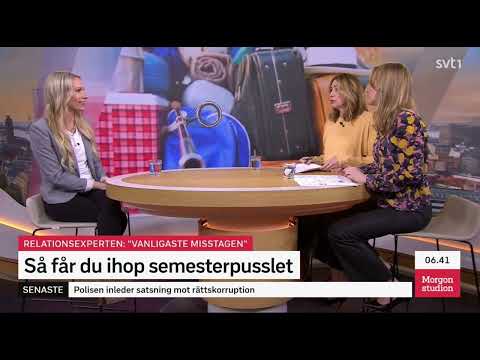 "Så får du ihop semesterpusslet" - Jacqueline Joo relationsexpert & KBT-terapeut i SVT Morgonstudion