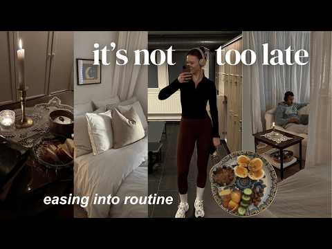 cozy sunday reset  │  easing back into routine