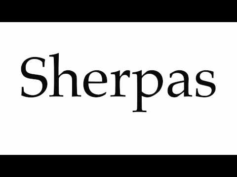 How to Pronounce Sherpas