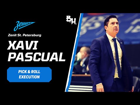 Xavi Pascual — Zenit St. Petersburg — Pick & Roll Execution vs Zalgiris Kaunas (Euroleague)