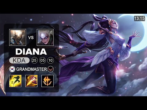 Tarzan Diana vs Patheon Jungle - KR Grandmaster - Patch 13.15 Season 13