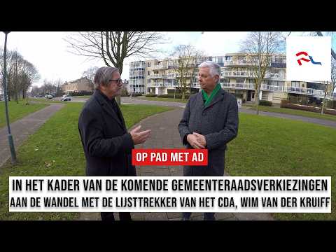 Op Pad Met Ad en de lijsttrekker van het CDA, Wim van der Kruijff