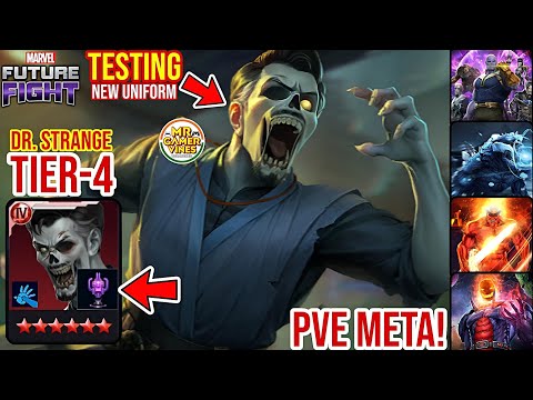 (PVE META) Doctor Strange TIER-4 😲 New Uniform WBL, ABX, ABL, GBR Testing | Marvel Future Fight