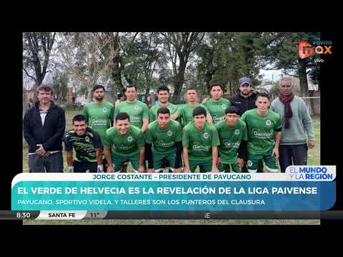 El verde de Helvecia es la revelación de la Liga Paivense | Jorge Costante - Pdte. Payucano