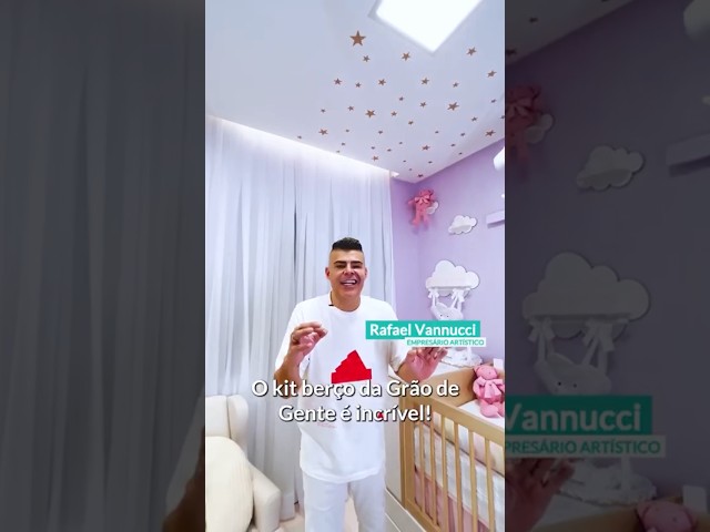 O papai Rafael Vannucci ficou apaixonado pelo kit berço da Pietra 🥰 #graodegente #vanuza #shorts