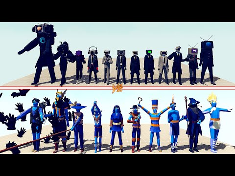 CAMERAMAN TEAM vs LEGACY TEAM - Totally Accurate Battle Simulator | TABS