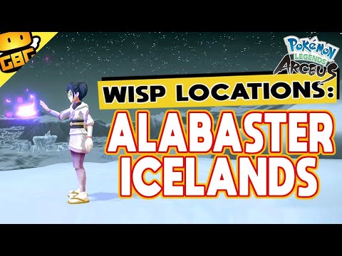 Pokémon Legends: Arceus - All Wisp Locations: Alabaster Icelands