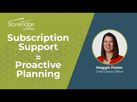 See video What are Stoneridge Software Subscription Support Plans?