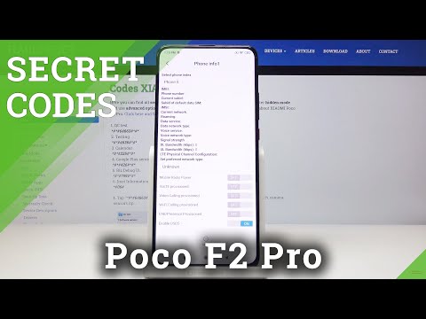 Secret Codes XIAOMI Poco F2 Pro – Hidden Features / Testing Menu