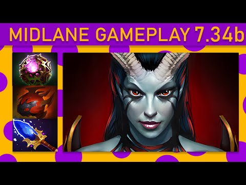 🌟25+ Kills! Queen of Pain Mid Gameplay - Dota 2 Top MMR