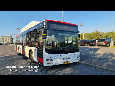 HTM lijn 24: Station Den Haag Mariahoeve - Den Haag Kijkduin | 2021 | 4K