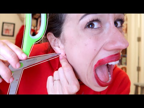 PIERCING MY OWN EARS!