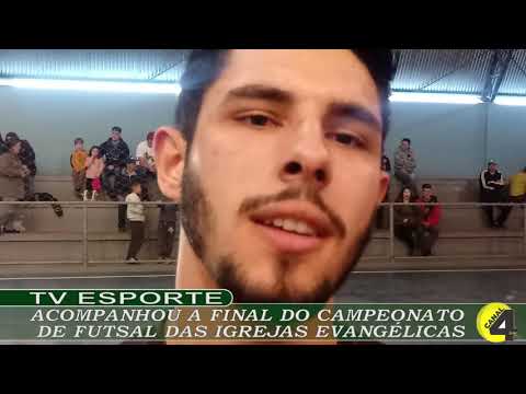 TV ESPORTE NA FINAL DO CAMPEONATO DE FUTSAL DAS IGREJAS EVANGÉLICAS