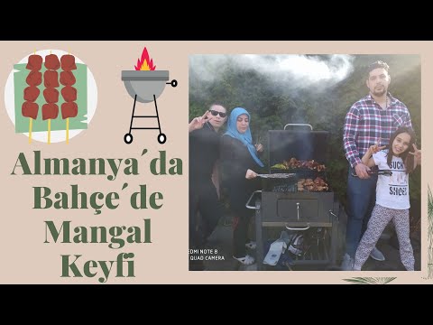 Almanya'da Bahçe´de Ailecek Mangal Keyfi