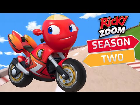 Ricky Races Away⚡️ Season Two ⚡️ Motorcycle Cartoon | Ricky Zoom | Cartoons For Kids