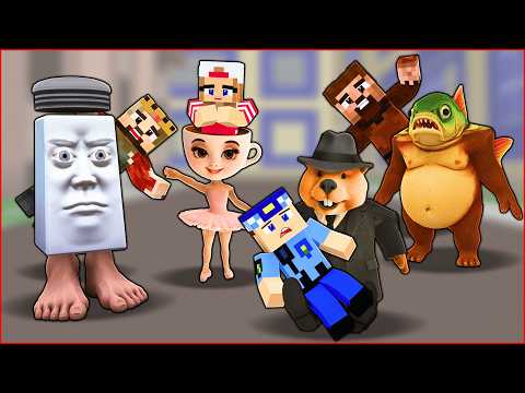 AREF BİZİ BRAİNROT KARAKTERLERİNE DÖNÜŞTÜRDÜ! 😂 - Minecraft