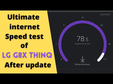 LG g8x internet Speed Test after update.