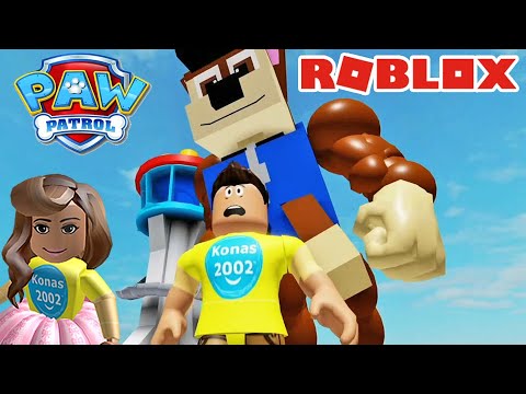 Epic Roblox Paw Patrol Adventure: Giant Chase Gameplay! | Konas2002
