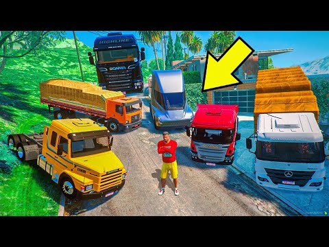 Collecting Franklin's trucks in GTA 5!
