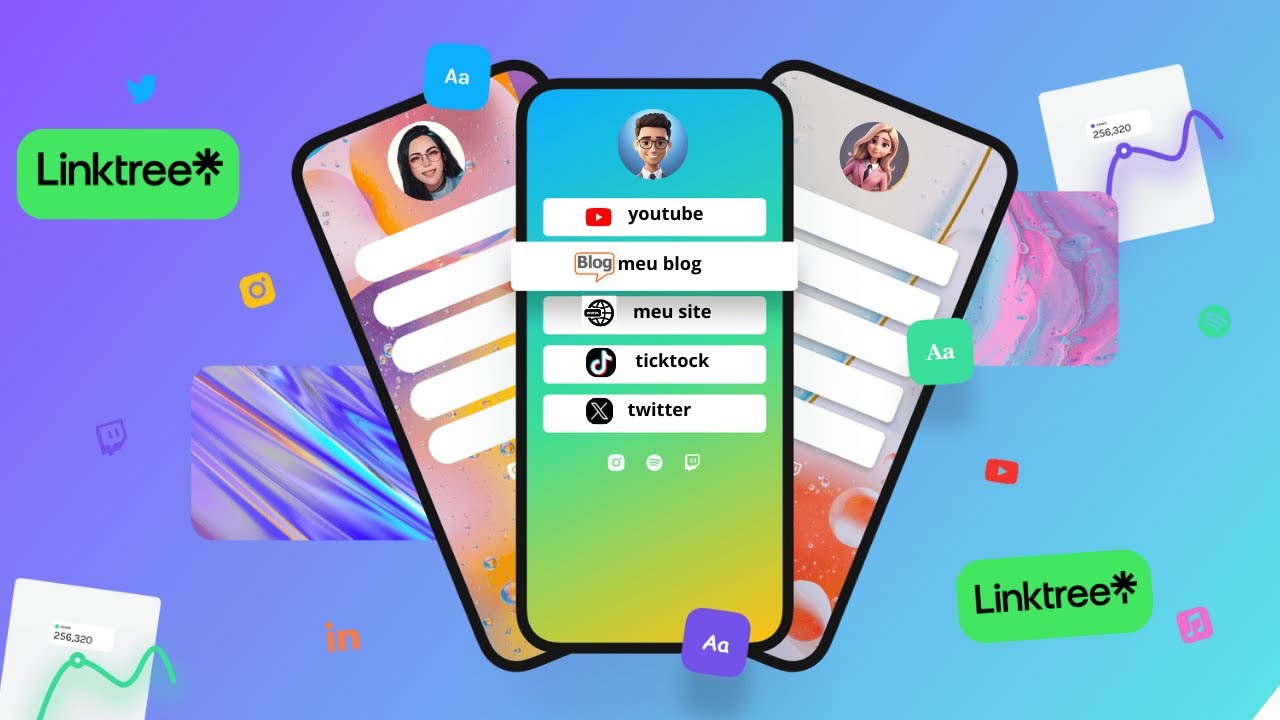 Crie uma  página de links personalizado  tipo  LinkTree