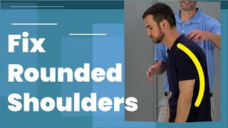 5 Exercises To Fix Rounded Shoulders Posture (Long Term Fix)