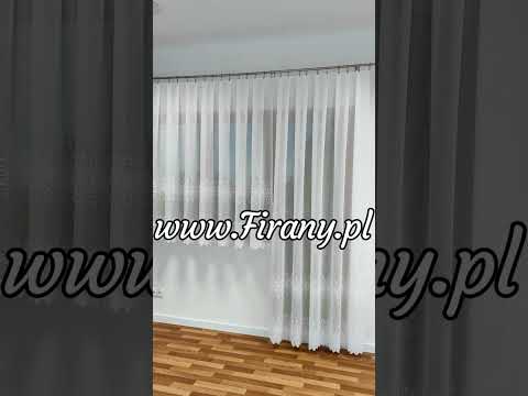 9136 Komplet firan na okno i drzwi balkonowe 300x170 cm, 180x250 cm www.Firany.pl