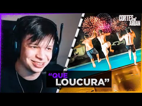 ARUAN REAGE A ANO NOVO NA MANSÃO DOS HUNTERS * rolou de tudo * (IRENE NOBREGA) - Cortes do Aruan