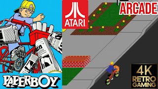 Paperboy Arcade (Atari 1984) 4k 60fps Longplay