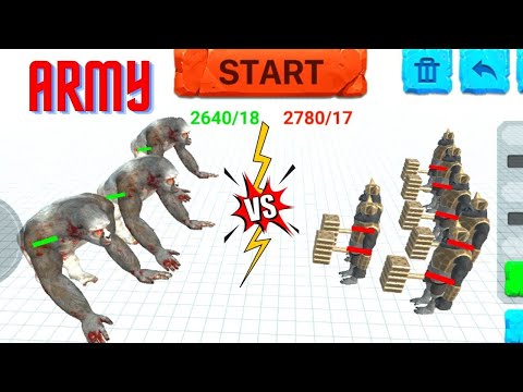 GORO ARMY VS PRIMATES ARMY  - ANIMAL REVOLT BATTLE SIMULATOR