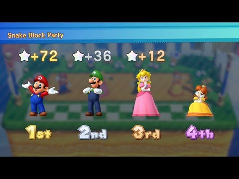 Mario Party 10 Mario Party #66 Mario vs Peach vs Luigi vs Daisy Chaos Castle Master Difficulty