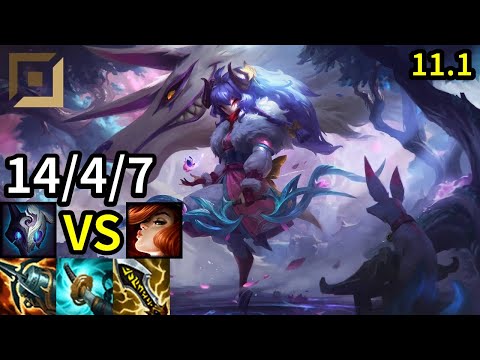 Kindred ADC vs Miss Fortune - KR Master | Patch 11.1