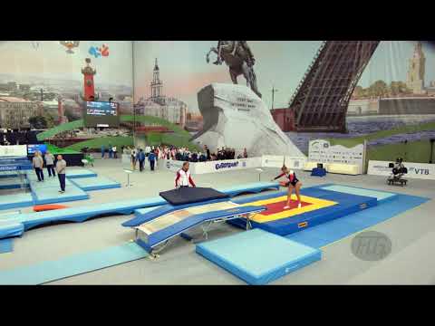 TROIANOVA Polina (RUS) - 2018 Trampoline Worlds, St. Petersburg (RUS) - Qualif Double Mini R2