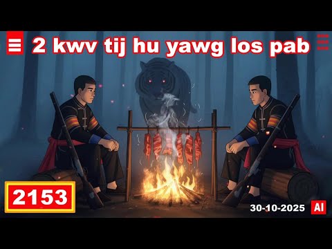 dab hais hmoob - 2153 - 30-10-2025 2 kwv tij hu yawg los pab, สองพี่น้องเรียกปู่มาช่วย, The called.