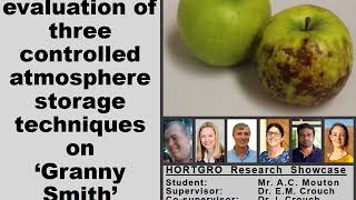 Evaluation of three controlled atmosphere storage techniques on Granny Smith apples. (B Mouton)
