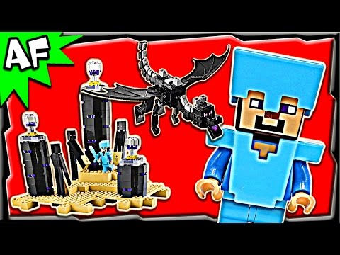 ArtiFex Creation - Lego Minecraft The ENDER DRAGON 21117 Stop Motion Build Review