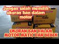 Ukuran Ban Dalam Sepeda Motor