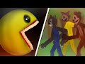 PAC MAN Vs Big Bad Wolf Papa Bear The Cat Analog Horror Stick Nodes Animation