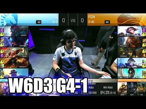 Team Liquid vs Echo Fox | Game 1 S6 NA LCS Summer 2016 Week 6 Day 3 | TL vs FOX G1 W6D3 1080p