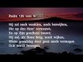 Psalm 125 vers 1 en 2 - Hij zal noch wanklen, noch bezwijken