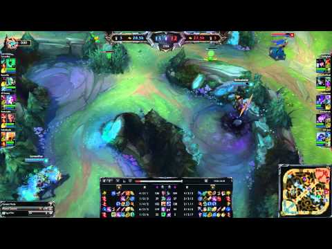 Azir vs Xerath mid, Fiddlesticks vs Khazix jungle, Leage of Legends4.20