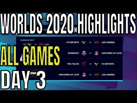 Worlds 2020 Play Ins Day 3 Highlights ALL GAMES | Lol World Championship 2020