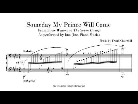 Someday My Prince Will Come - kno Piano Music - Sheet music transcription