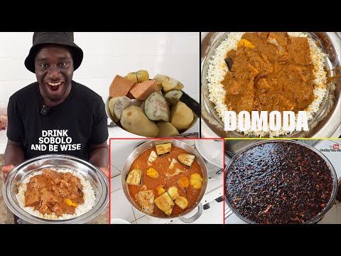 Cooking GAMBIA'S Most APPETIZING soup DOMODA & Traditional way to Make Wonjor/Sobolo In West Africa.