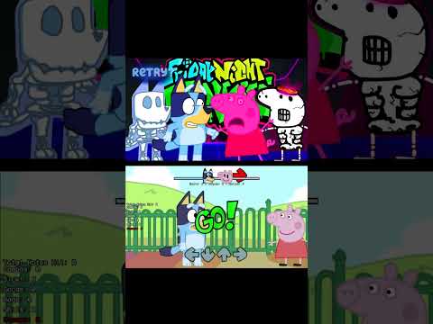 FNF: FRIDAY NIGHT FUNKIN VS BLUEY & PEPPA IS DEAD [FNFMODS/HARD] #shorts #bluey #peppapig