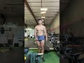 crucifix to front double bicep transition in natty lighting at 7 weeks out