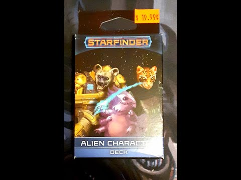 Starfinder Alien Character Deck Unboxing