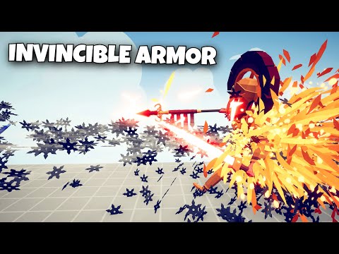 INVINCIBLE ARMOR vs ALL RANGED UNITS - Totally Accurate Battle Simulator TABS