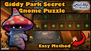 Giddy Park Secret Gnome Puzzle Easy Solving Method - PvZ Battle For Neighborville