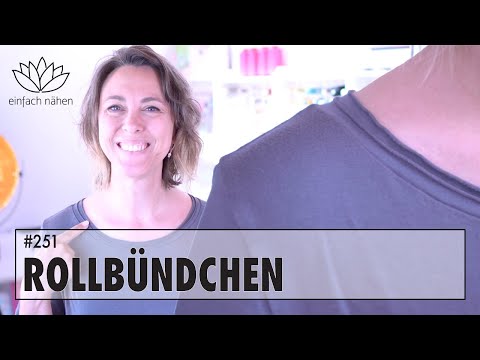 gerolltes Halsbündchen für einen "used look" | Rollbündchen ✂️